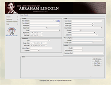Tablet Screenshot of lawpracticeofabrahamlincoln.org